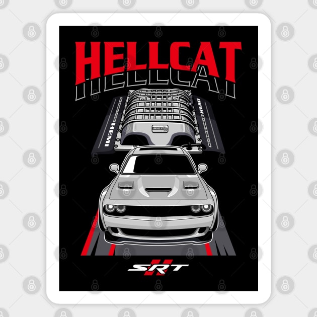 Dodge SRT Hellcat Magnet by kucingtertawa